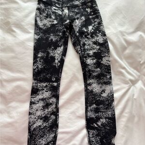 Lululemon Athletica Monochrome Splatter Leggings